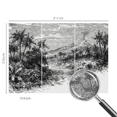 Fototapeta z eksotično panoramo