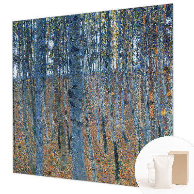 Tiskana fototapeta flis z motivom brezovega gozda