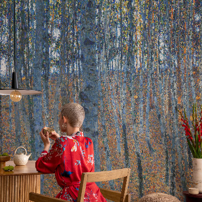 Tiskana fototapeta flis Brezov gozd