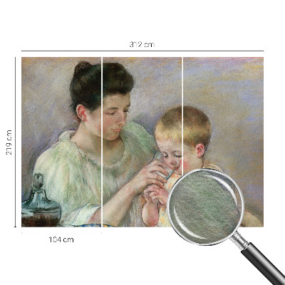 Flis fototapeta za otroško sobo z motivom starševske skrbi