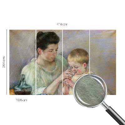 Flis fototapeta za otroško sobo z motivom starševske skrbi