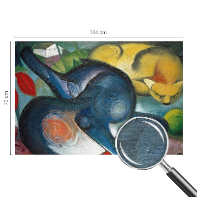 Moderna fototapeta z motivom mačje umetnosti
