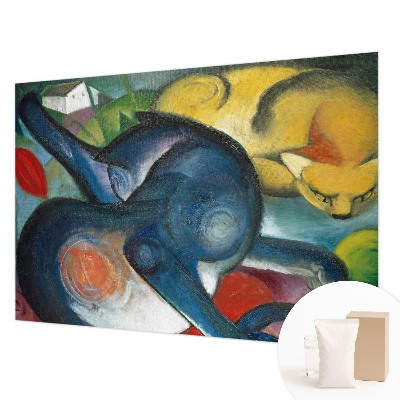 Moderna fototapeta z motivom mačje umetnosti