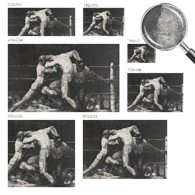 Visokokakovostna fototapeta z motivom boksarskega dvoboja