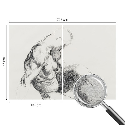 Dekorativna fototapeta Moška skica