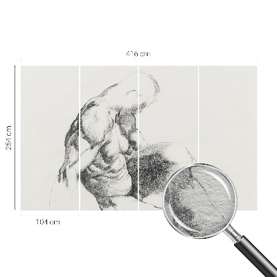 Dekorativna fototapeta Moška skica