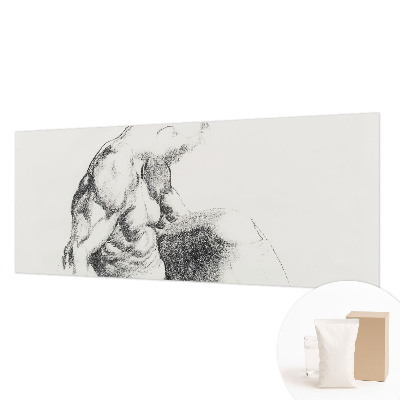 Dekorativna fototapeta z motivom moške skice