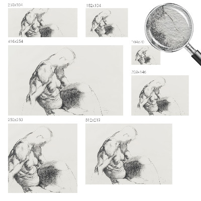 Dekorativna fototapeta Moška skica
