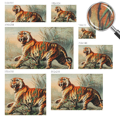 Netkana fototapeta Tigrova narava