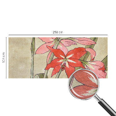 Stenska fototapeta flis Cvetovi lilije