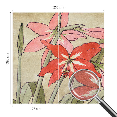 Stenska fototapeta flis Cvetovi lilije