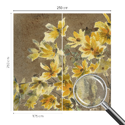 Tiskana fototapeta flis Sončni šopek