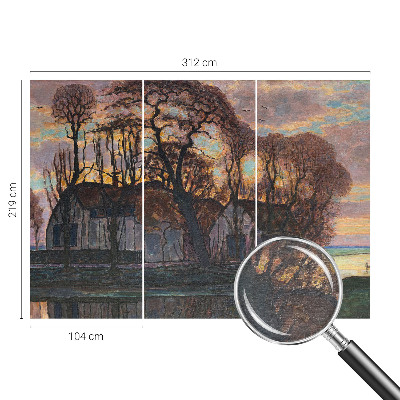 Fototapeta za steno z motivom večerne pokrajine