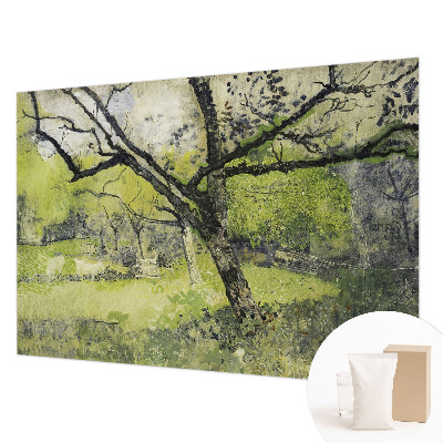 Fototapeta za dnevno sobo s pomladnim motivom parka