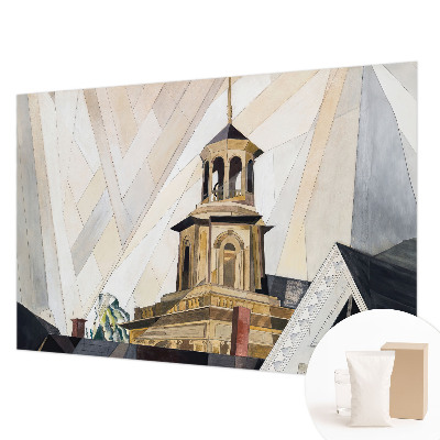 Stenska dekoracija fototapeta z motivom arhitekturnega stolpa
