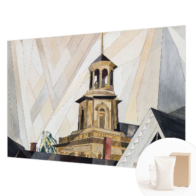 Stenska dekoracija fototapeta z motivom arhitekturnega stolpa
