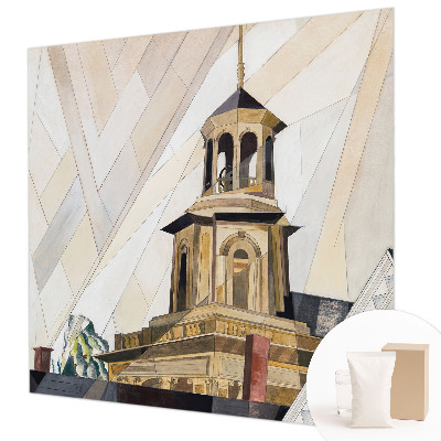 Stenska dekoracija fototapeta z motivom arhitekturnega stolpa