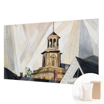 Stenska dekoracija fototapeta z motivom arhitekturnega stolpa