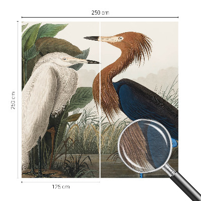 Flis fototapeta Ptice v rastlinah