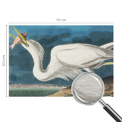 Fototapeta za spalnico Ptica z ribo