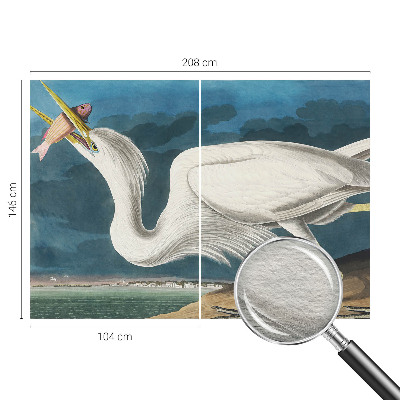 Fototapeta za spalnico Ptica z ribo