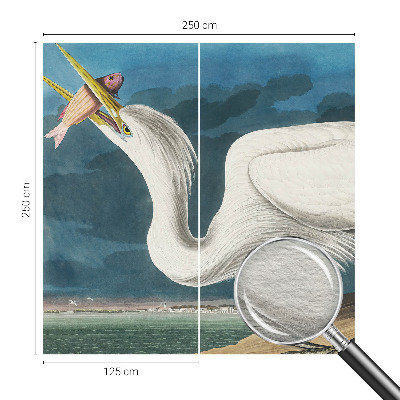 Fototapeta za spalnico Ptica z ribo