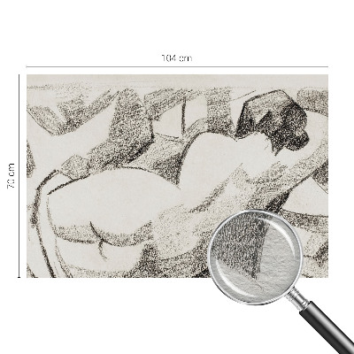 Flis fototapeta za otroško sobo Ležeča figura