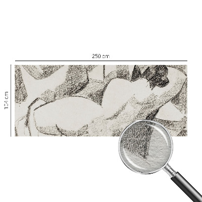 Flis fototapeta za otroško sobo Ležeča figura