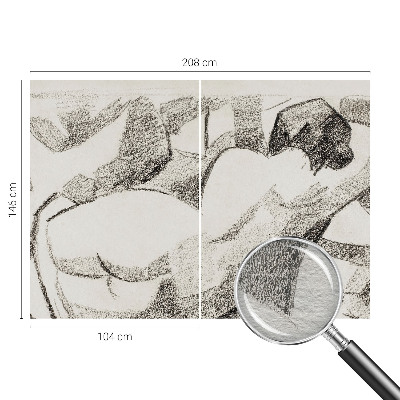 Flis fototapeta za otroško sobo Ležeča figura