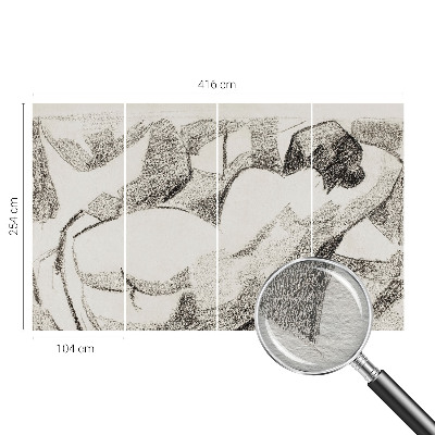 Flis fototapeta za otroško sobo Ležeča figura