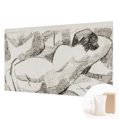 Flis fototapeta za otroško sobo z ležečo figuro