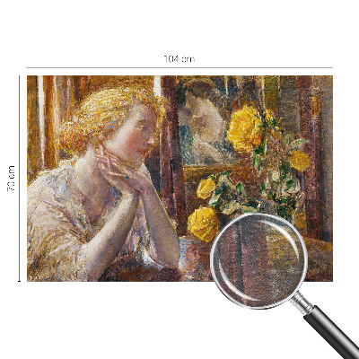 Visokokakovostna fototapeta Ženska z vrtnicami