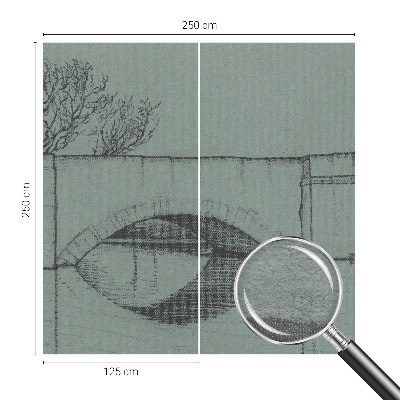 Flis fototapeta z motivom ločnega mostu