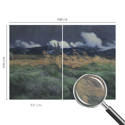 Netkana fototapeta Pokošene trave