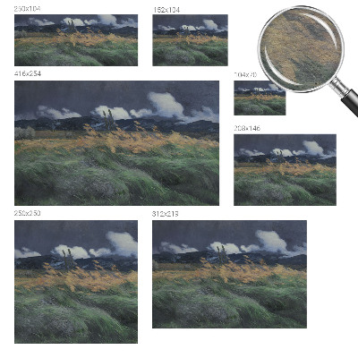 Netkana fototapeta z motivom pokošenih trav