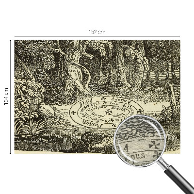 Fototapeta za spalnico s motivom čarobnega kroga