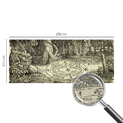 Fototapeta za spalnico s motivom čarobnega kroga