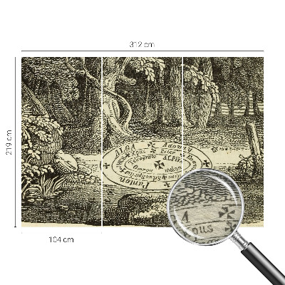 Fototapeta za spalnico s motivom čarobnega kroga