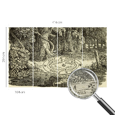 Fototapeta za spalnico s motivom čarobnega kroga
