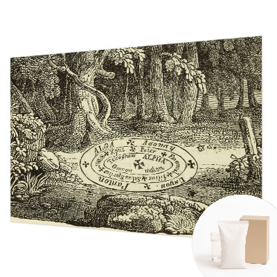 Fototapeta za spalnico s motivom čarobnega kroga