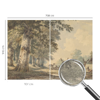 Moderna fototapeta Gozdni mir