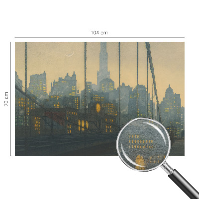 Dekorativna fototapeta z motivom večerne panorame