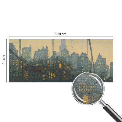 Dekorativna fototapeta z motivom večerne panorame