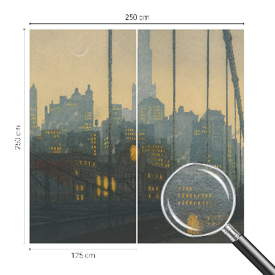 Dekorativna fototapeta z motivom večerne panorame