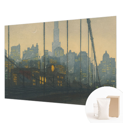 Dekorativna fototapeta z motivom večerne panorame