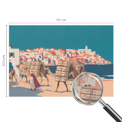 Stenska dekoracija fototapeta Karavana kamel