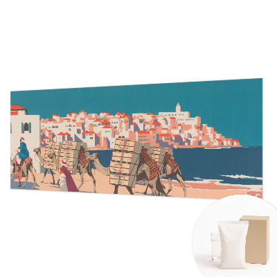 Stenska dekoracija fototapeta Karavana kamel