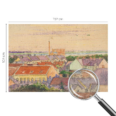 Fototapeta s tiskom z motivom mestnih streh