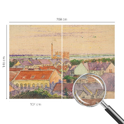 Fototapeta s tiskom z motivom mestnih streh