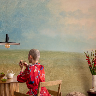 Stenska fototapeta flis Pastelna polja